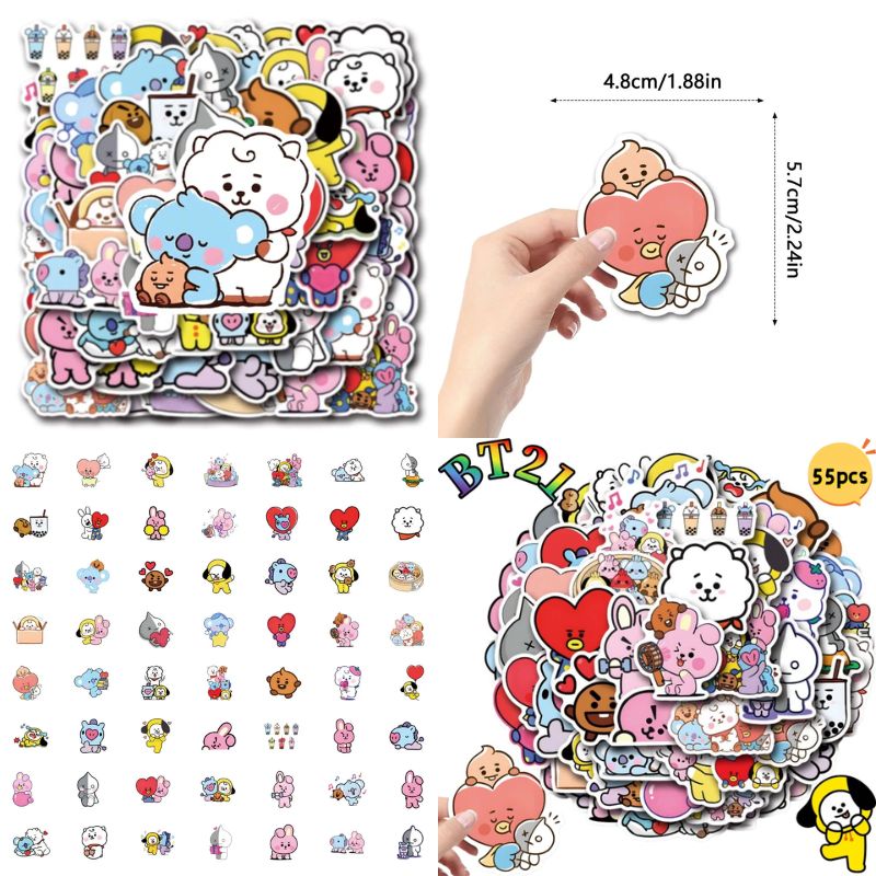 Home Decor Tv - Adesivos BT 2 1 Chimmy Cooky