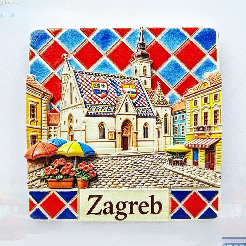 Home Decor Zagreb - Ímãs de geladeira da Croácia, lembranças