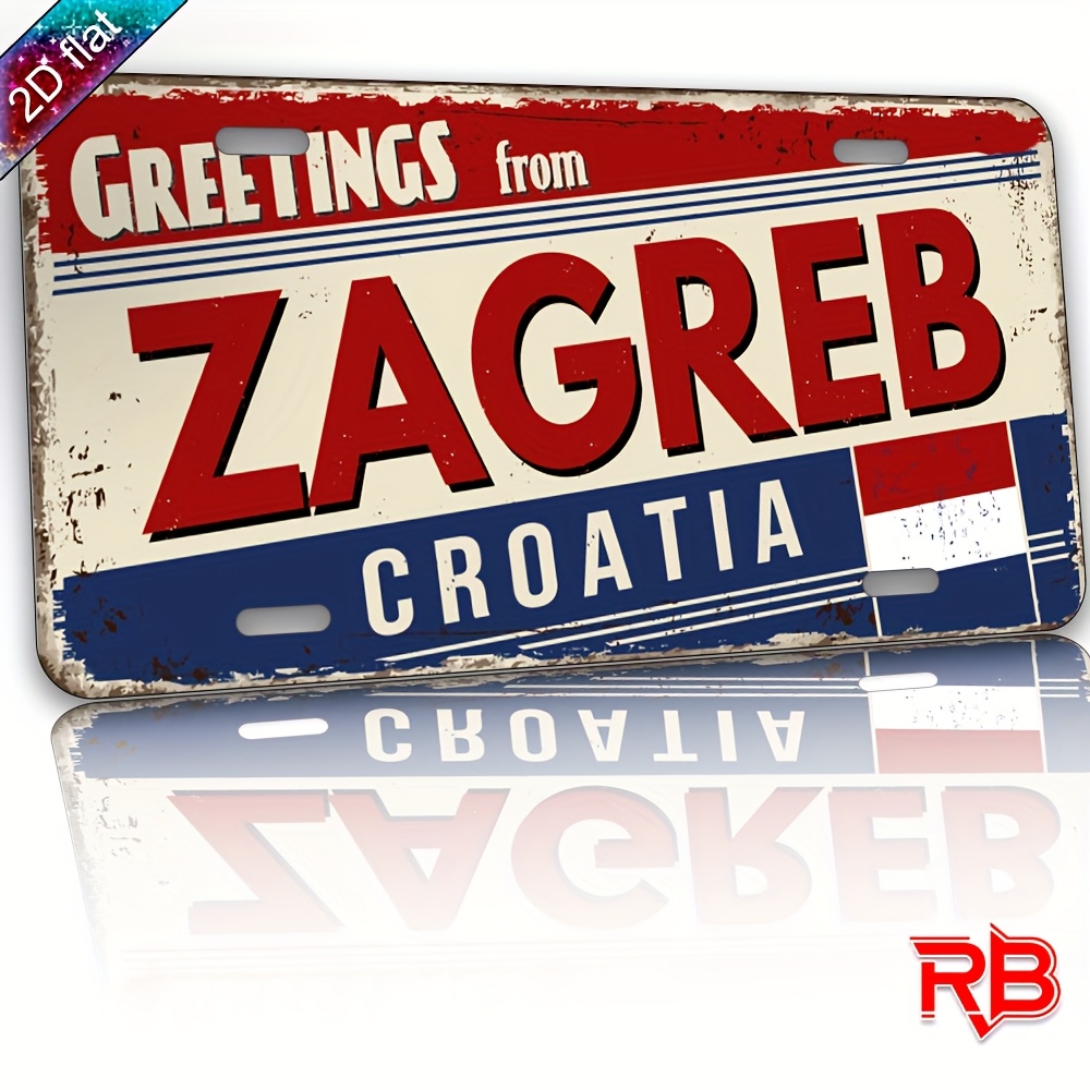 Home Decor Zagreb - Placa de Alumínio Plana 2D -