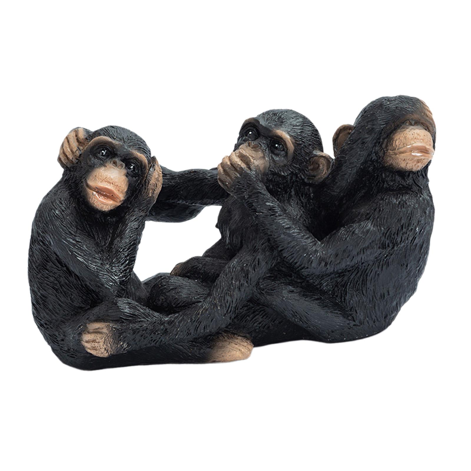 Abstract Sculpture Resin - Escultura de Macaco em Resina, Artesanato