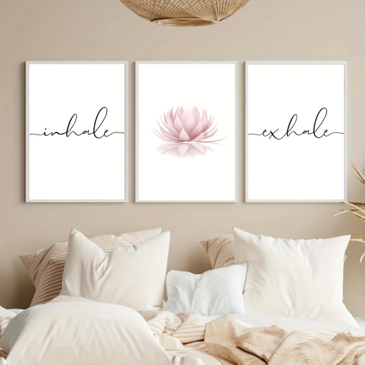 Home Decor Zen - Conjunto de 3 Pôsteres Abstratos Zen