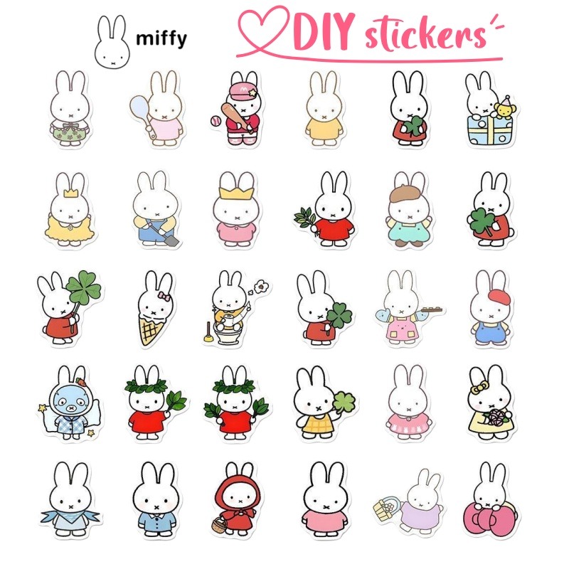 Home Decor Tv - Adesivos Criativos Miffy de Alto Valor