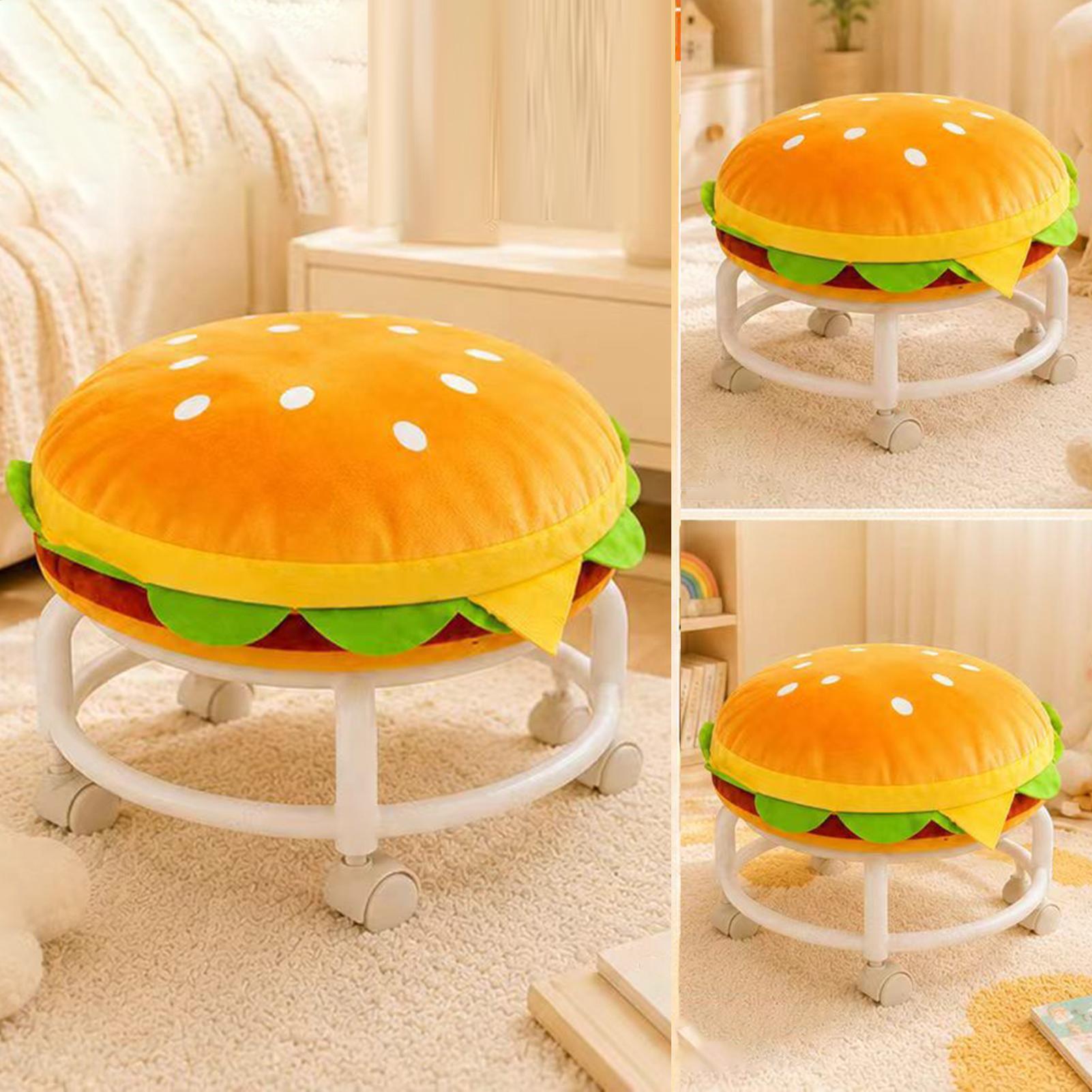 Home Decor On Wheels - Banquinho com rodas, macio, fofo e