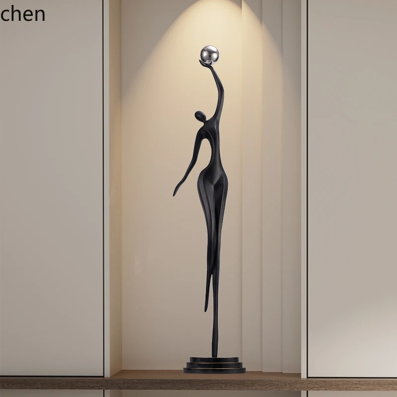 Abstract Sculpture Resin - Escultura Abstrata Humana HT: Ornamento de