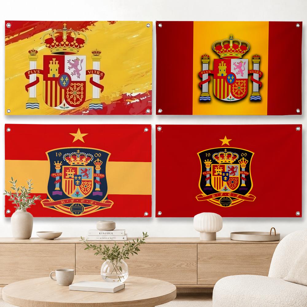 Home Decor Location - Bandeira Decorativa de Espanha para Casa,