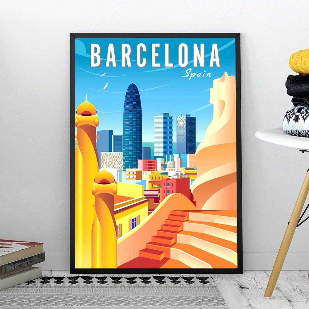 Home Decor Location - Pôster Artístico de Locais de Viagem
