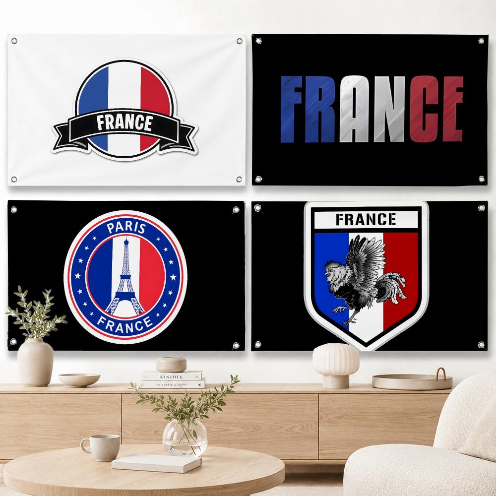 Home Decor Location - Bandeira Decorativa de França para Casa,