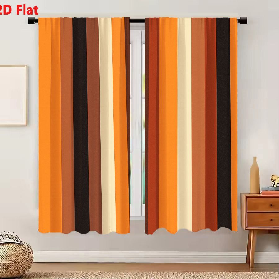 Home Decor Color Palettes - 2 Peças de Cortinas com Padrão