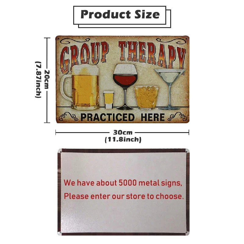 Placa de Metal Decorativa Retr - Home Decor Zagreb avaliação e preço