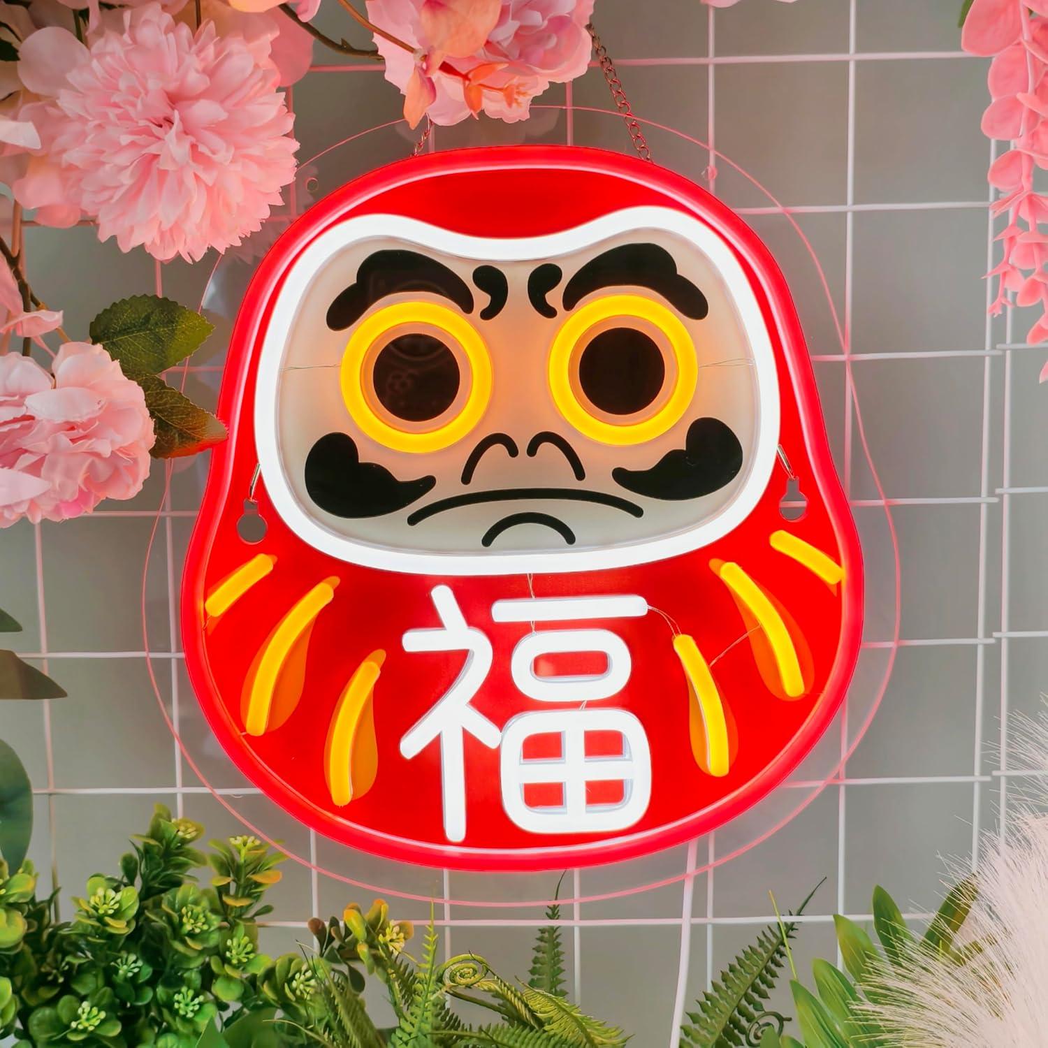 Letreiro Neon Daruma, Luzes LE - Home Decor Market avaliação e preço