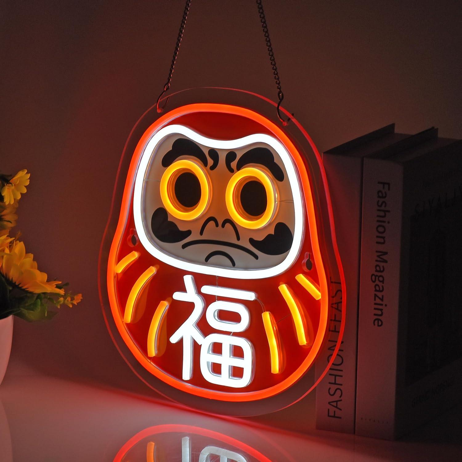 Letreiro Neon Daruma, Luzes LE - Home Decor Market avaliação e preço