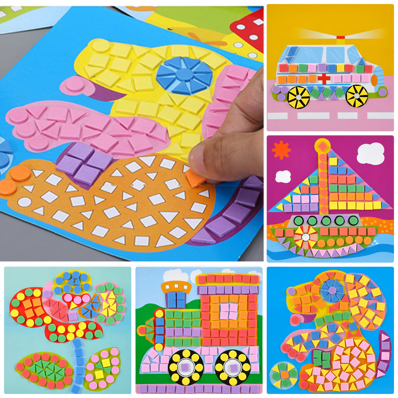 6/12 pçs mosaicos pinturas diy - Home Decor Scrap avaliação e preço