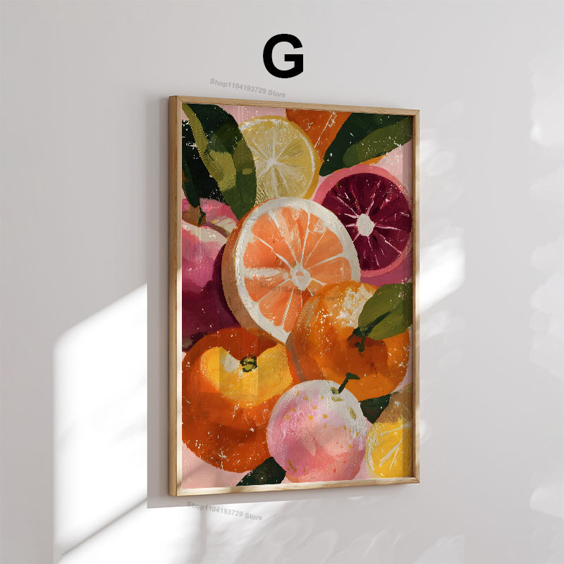 Pôster Criativo em Lona com Te - Home Decor Orange avaliação e preço