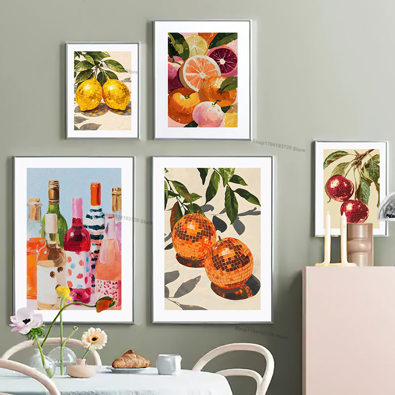 Pôster Criativo em Lona com Te - Home Decor Orange avaliação e preço