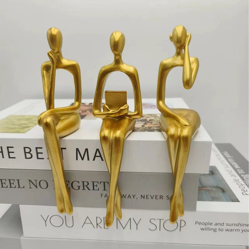 Pensador estátua figura abstra - Abstract Sculpture Resin avaliação e preço