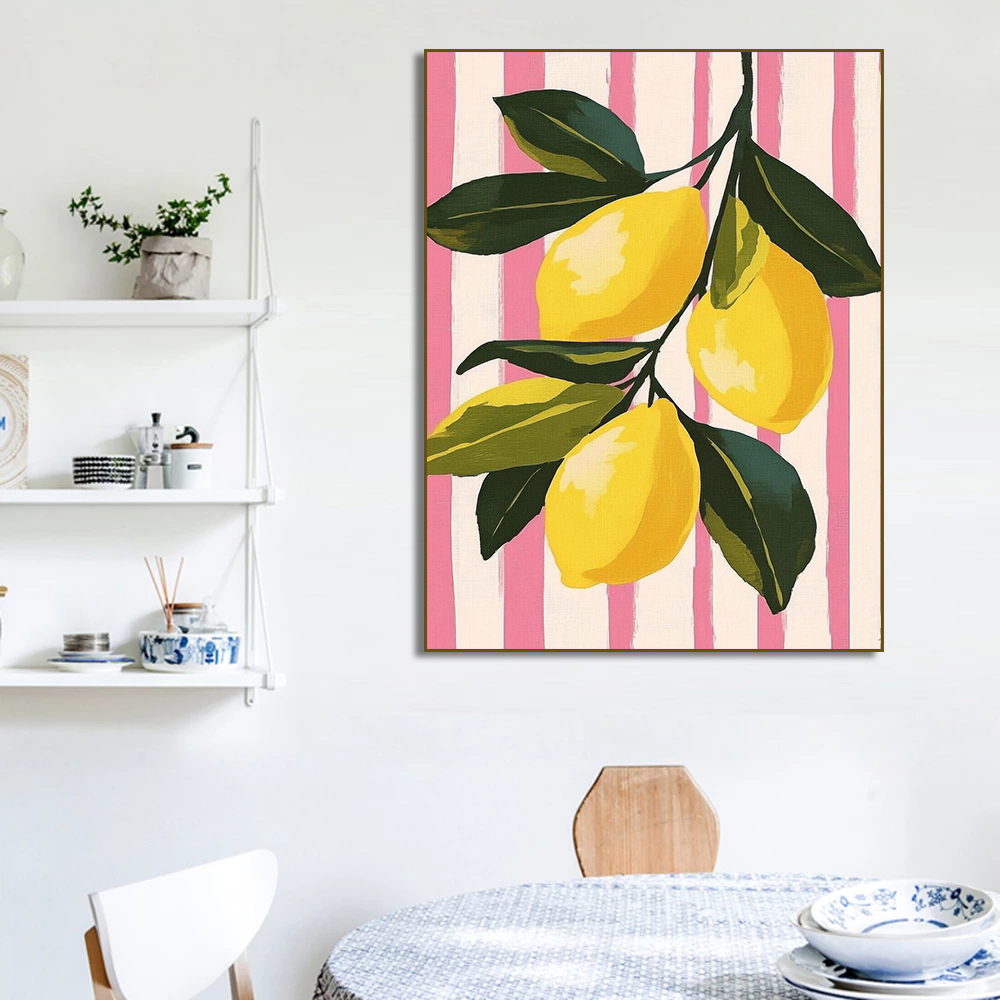 Abstrato figo limões morangos  - Home Decor Market avaliação e preço
