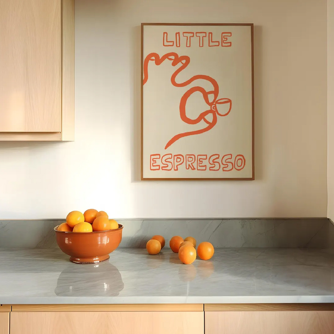 1/3 pçs cartaz de lona café it - Home Decor Orange avaliação e preço