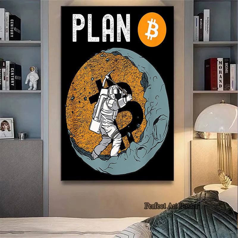 Crypto astronauta surf bitcoin - Home Decor Market avaliação e preço