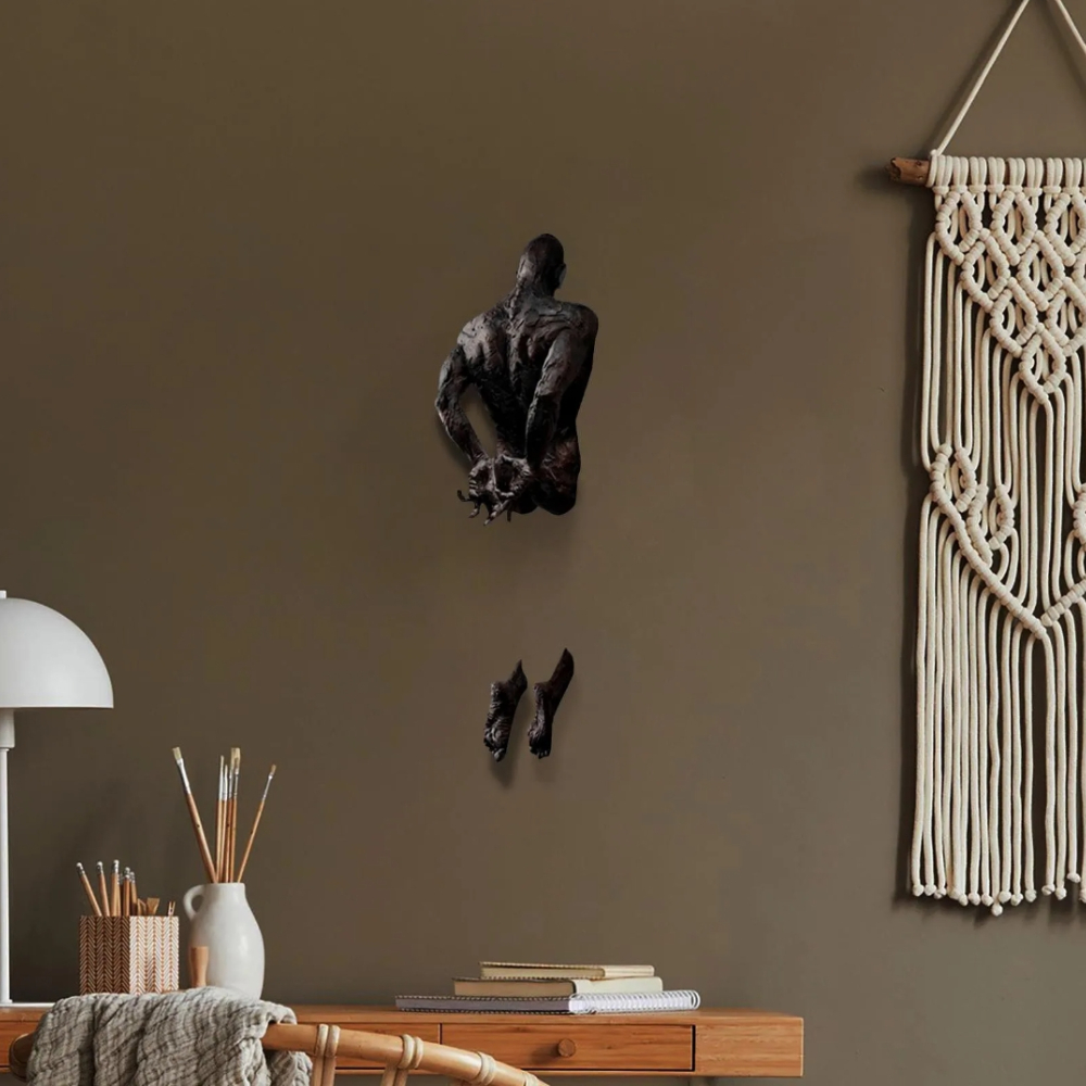 3d através da figura da parede - Abstract Sculpture Resin avaliação e preço