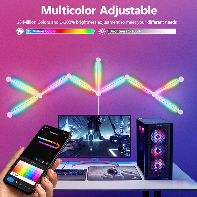Lâmpada de parede rgb intelige - Home Decor Tv avaliação e preço