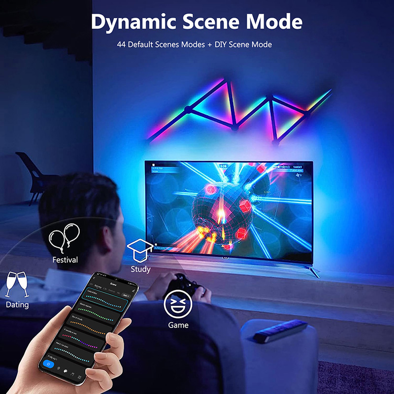 Lâmpada de parede rgb intelige - Home Decor Tv avaliação e preço
