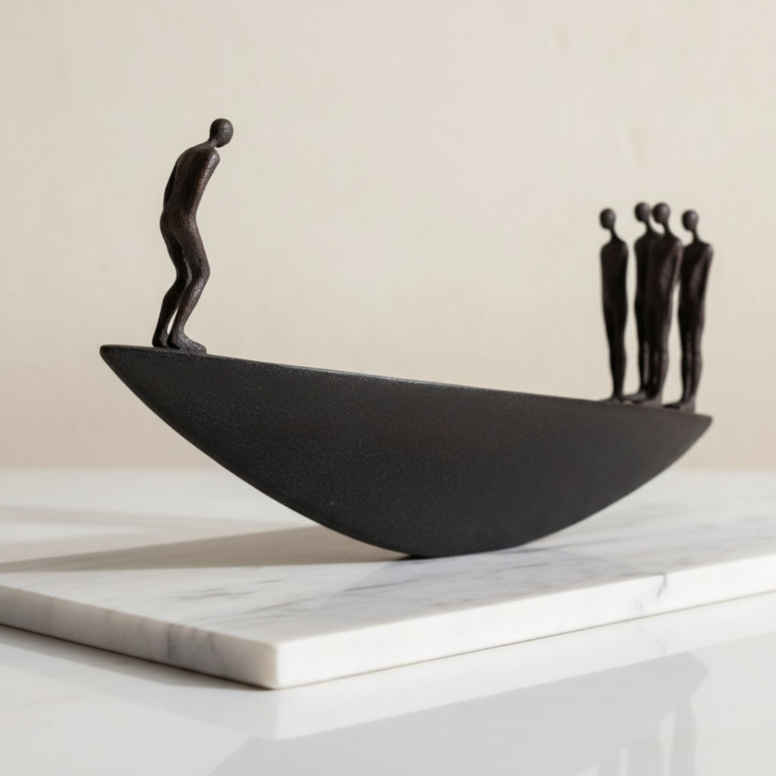 Estátua Moderna de Barco à Vel - Abstract Sculpture Resin avaliação e preço
