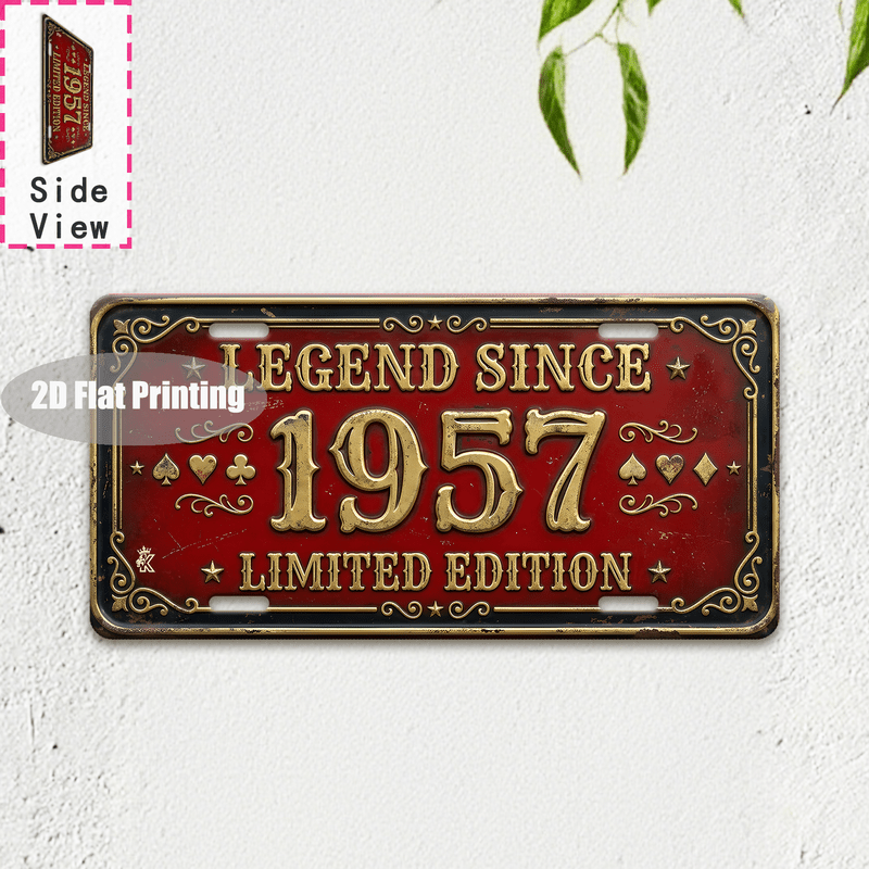 Placa de Metal Vintage com Núm - Home Decor Location avaliação e preço