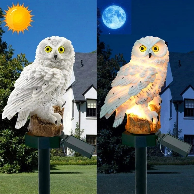Estátua de Coruja Solar com Lu - Home Decor Garden avaliação e preço