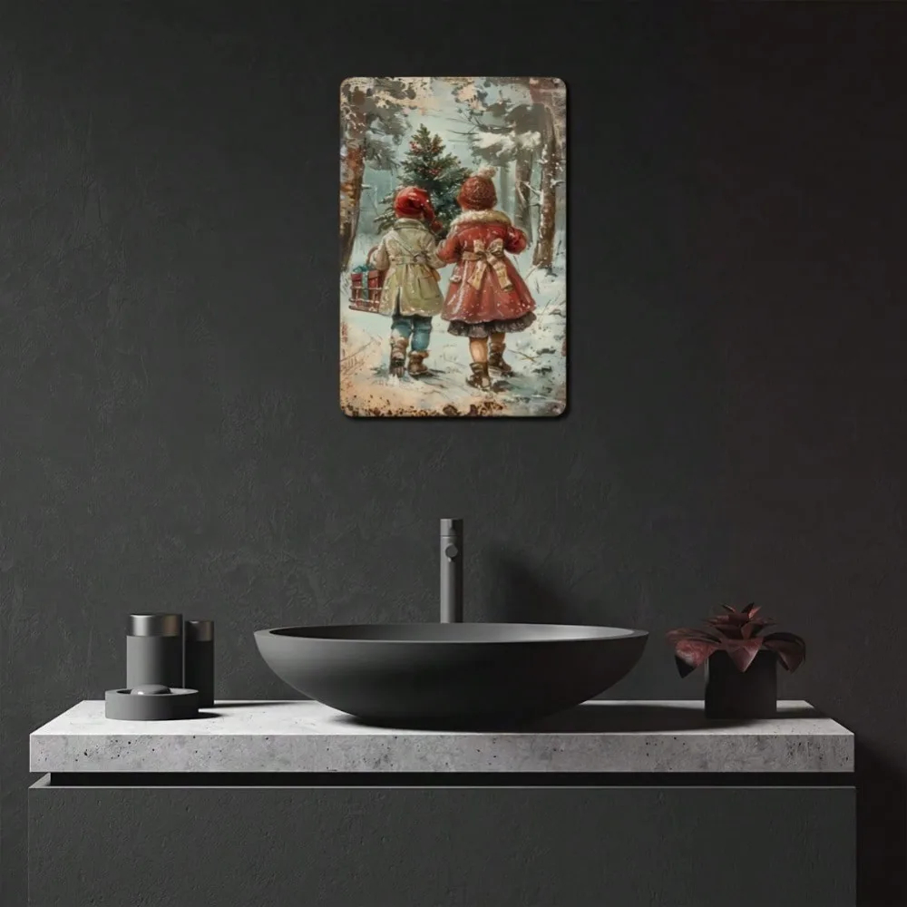 Placa de Metal Vintage de Nata - Home Decor Location avaliação e preço