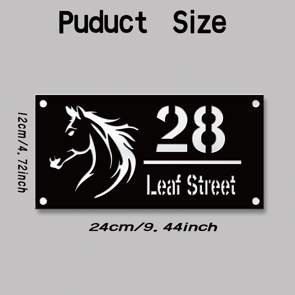 1 Peça Placa de Acrílico Perso - Home Decor Garden avaliação e preço