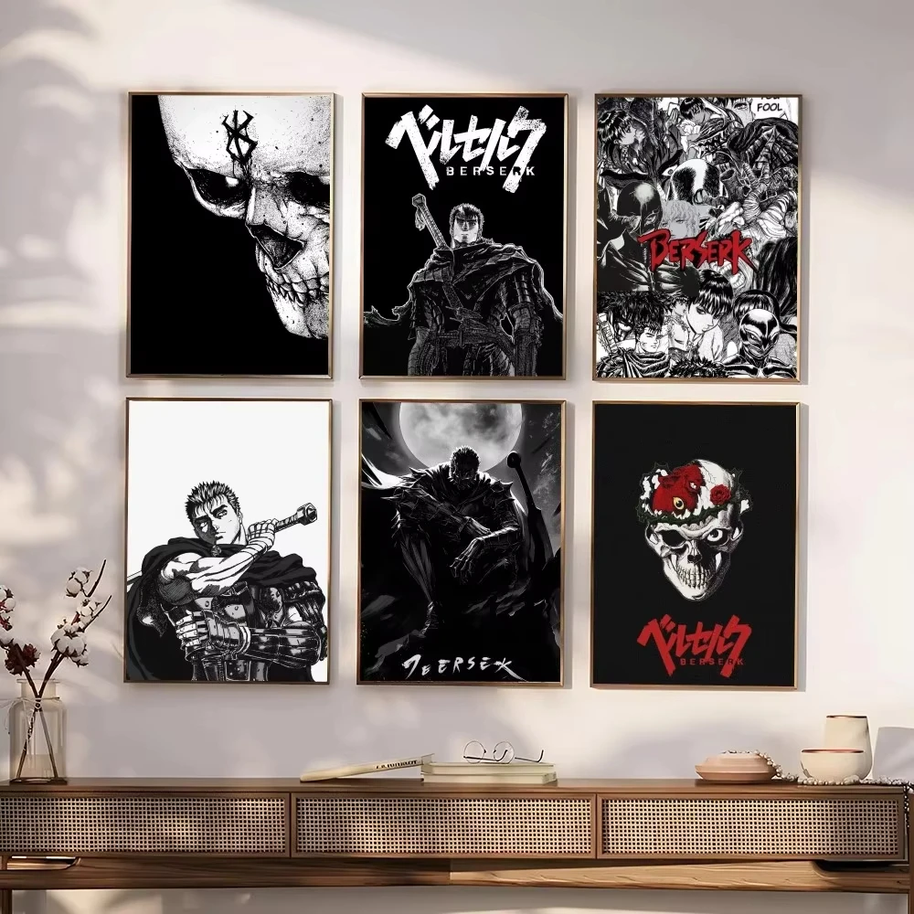 Pôster de anime b-berserk, imp - Home Decor Scrap avaliação e preço