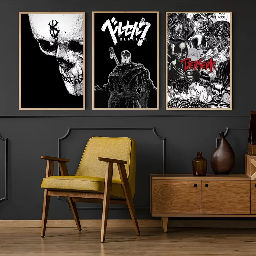 Pôster de anime b-berserk, imp - Home Decor Scrap avaliação e preço