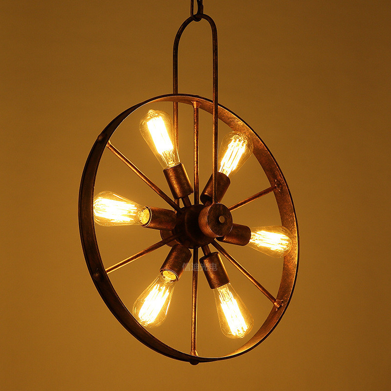 Retro vintage roda lustre café - Home Decor On Wheels avaliação e preço