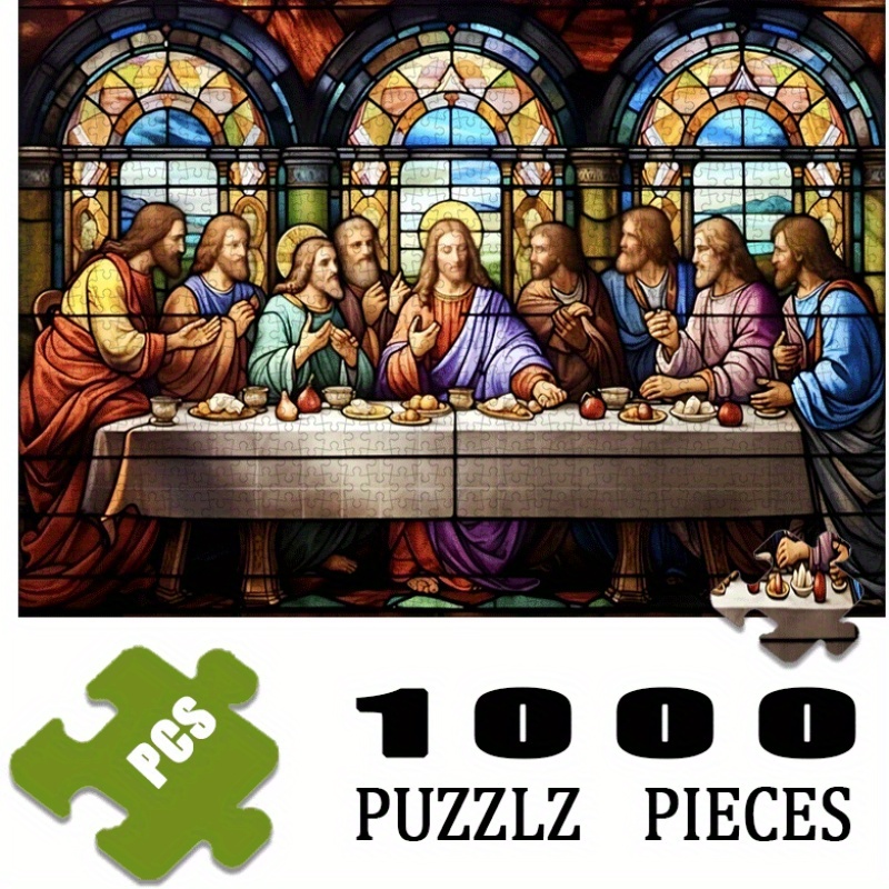 1000 peças cena religiosa últi - Home Decor Games avaliação e preço