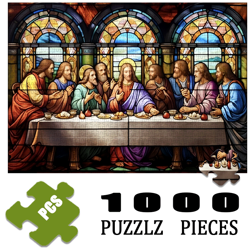 1000 peças cena religiosa últi - Home Decor Games avaliação e preço