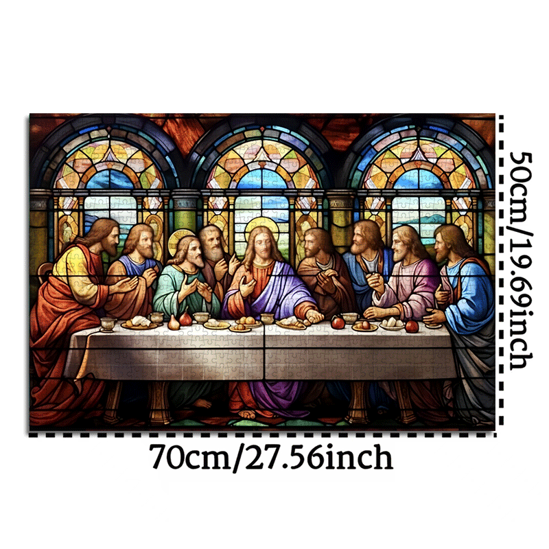 1000 peças cena religiosa últi - Home Decor Games avaliação e preço