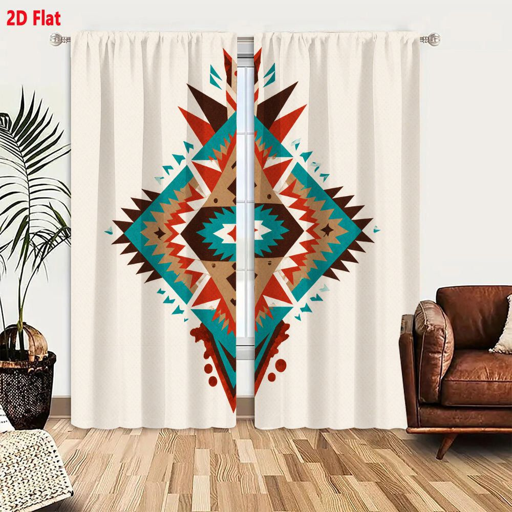 2 Peças de Cortinas com Design - Home Decor Color Palettes avaliação e preço