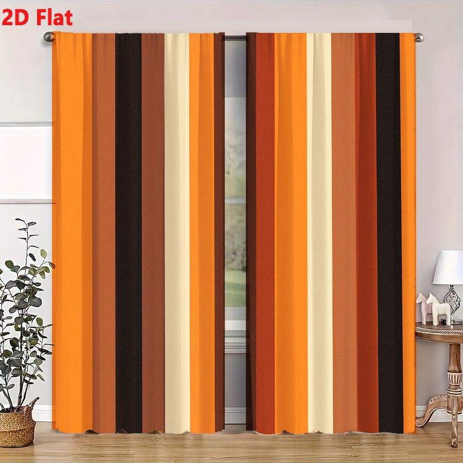 2 Peças de Cortinas com Padrão - Home Decor Color Palettes avaliação e preço