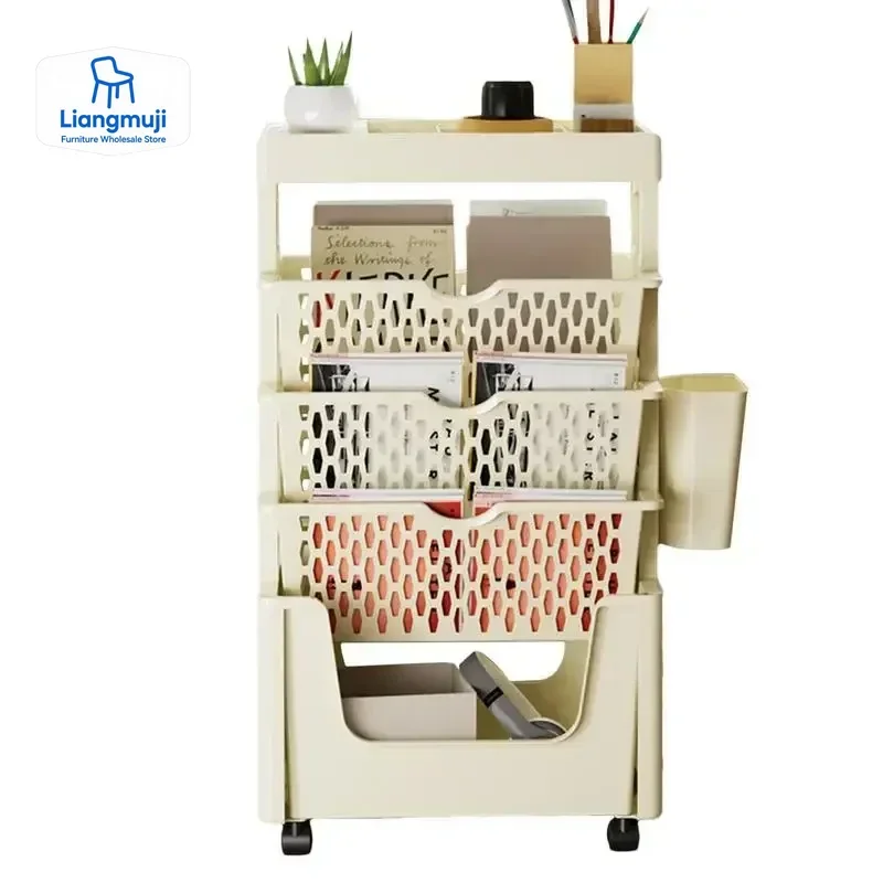 Prateleira de livro móvel de 5 - Home Decor On Wheels avaliação e preço