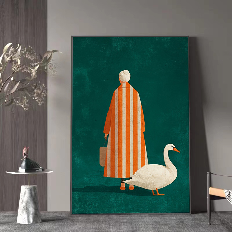 Figura em laranja branco listr - Home Decor Orange avaliação e preço