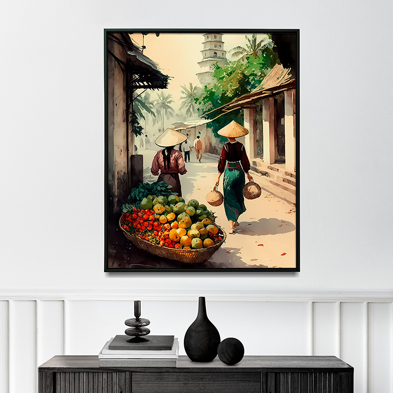 Pôster de Vila Vietnamita, Cen - Home Decor Market avaliação e preço