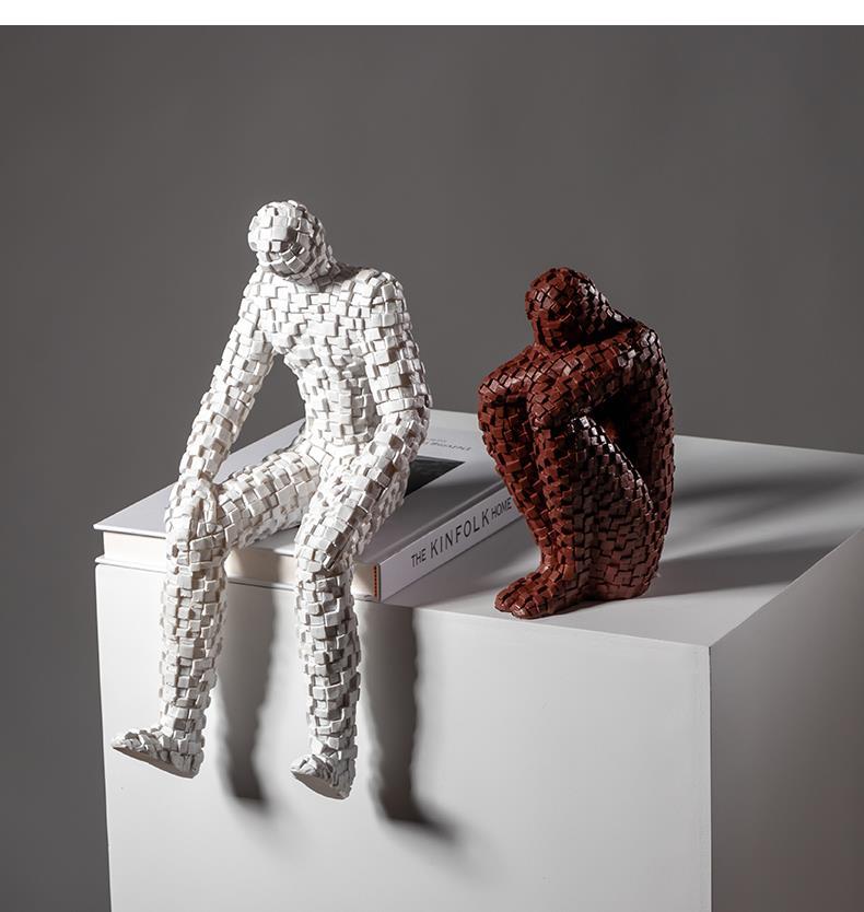 Escultura de Figuras em Mosaic - Abstract Sculpture Resin avaliação e preço